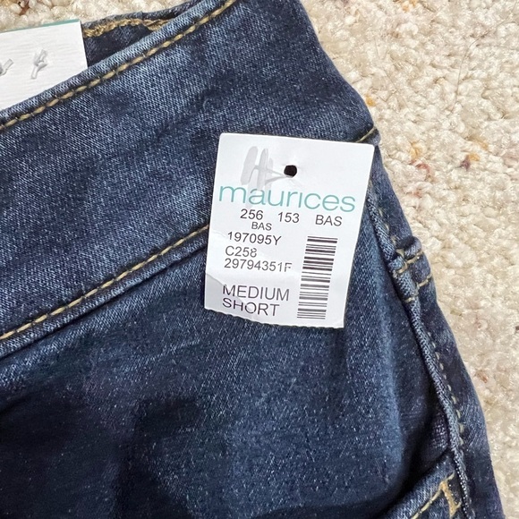 Maurice’s jeggings jeans medium M short‎ red plaid lined NEW NWT mid rise - Picture 4 of 9